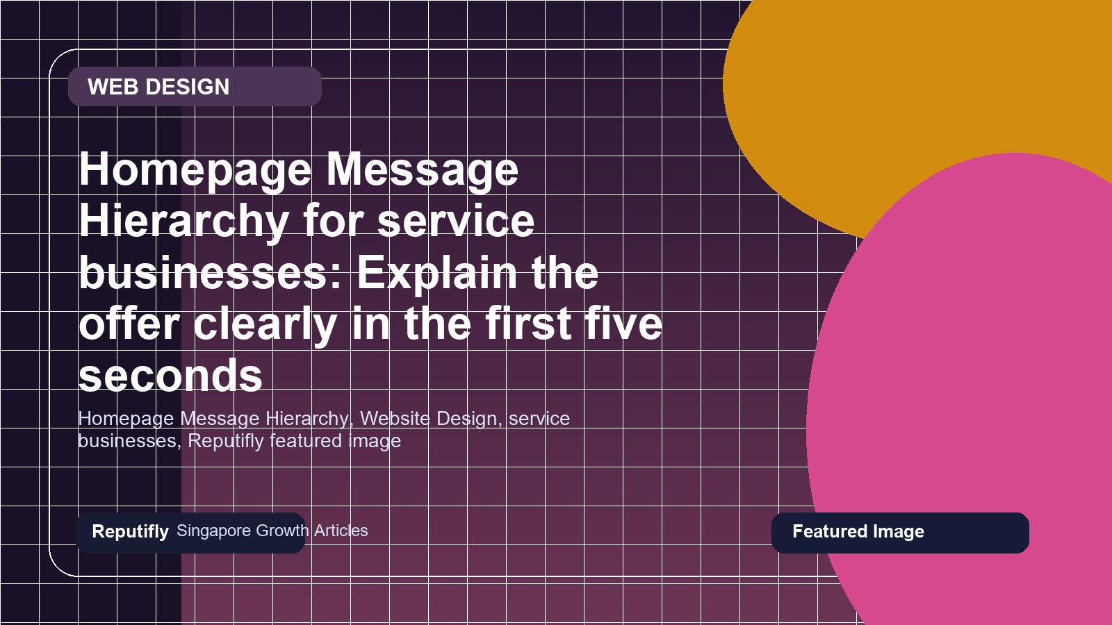 Homepage Message Hierarchy for service businesses: Explain the offer clearly in the first five seconds featured image