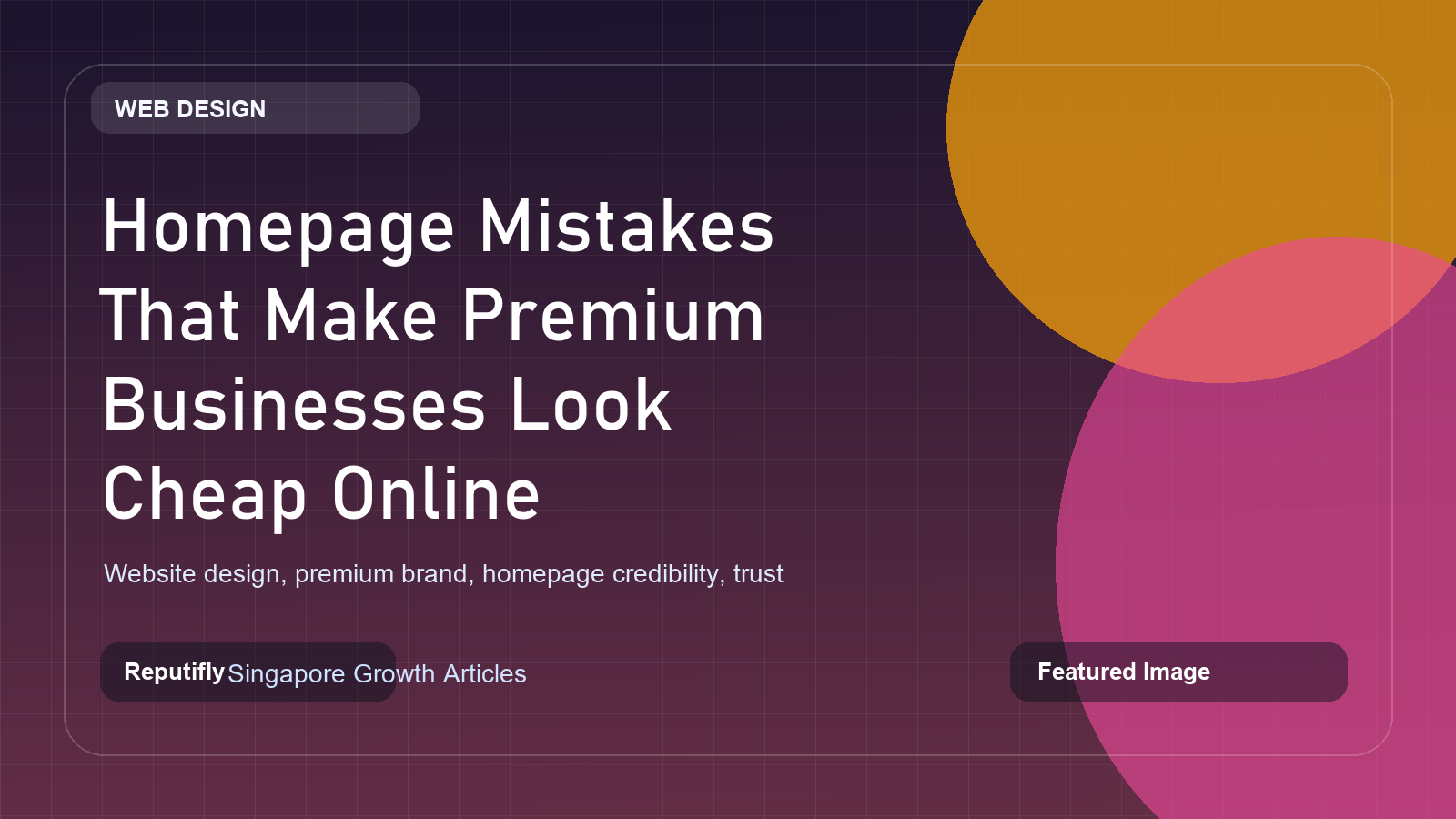 Premium business homepage design with strong credibility