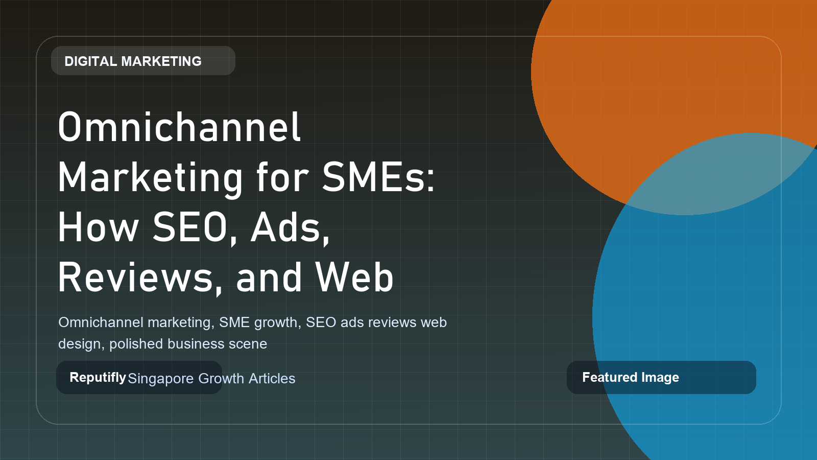 Omnichannel marketing for SMEs showing SEO, ads, reviews, and web design working together