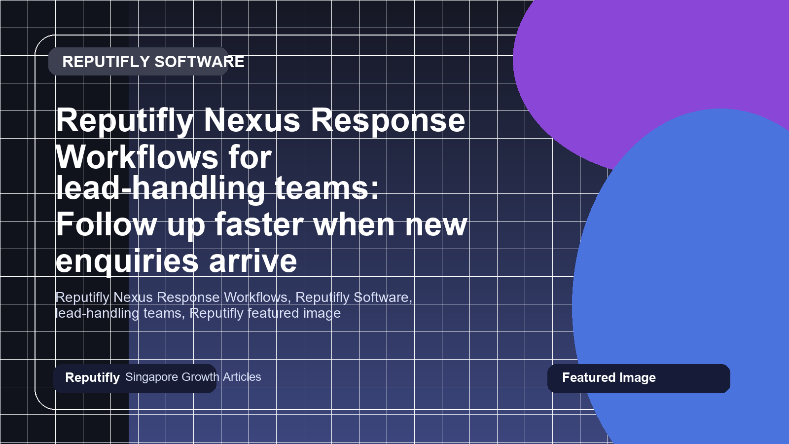 Reputifly Nexus Response Workflows for lead-handling teams: Follow up faster when new enquiries arrive featured image
