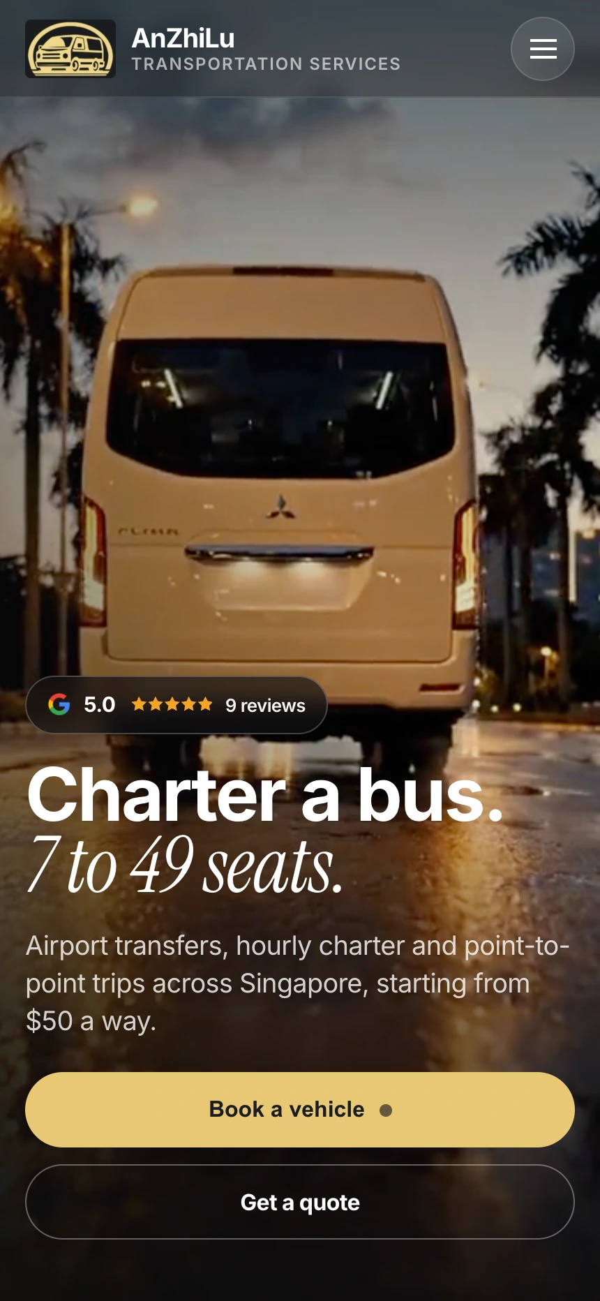A journey through the whole service on mobile