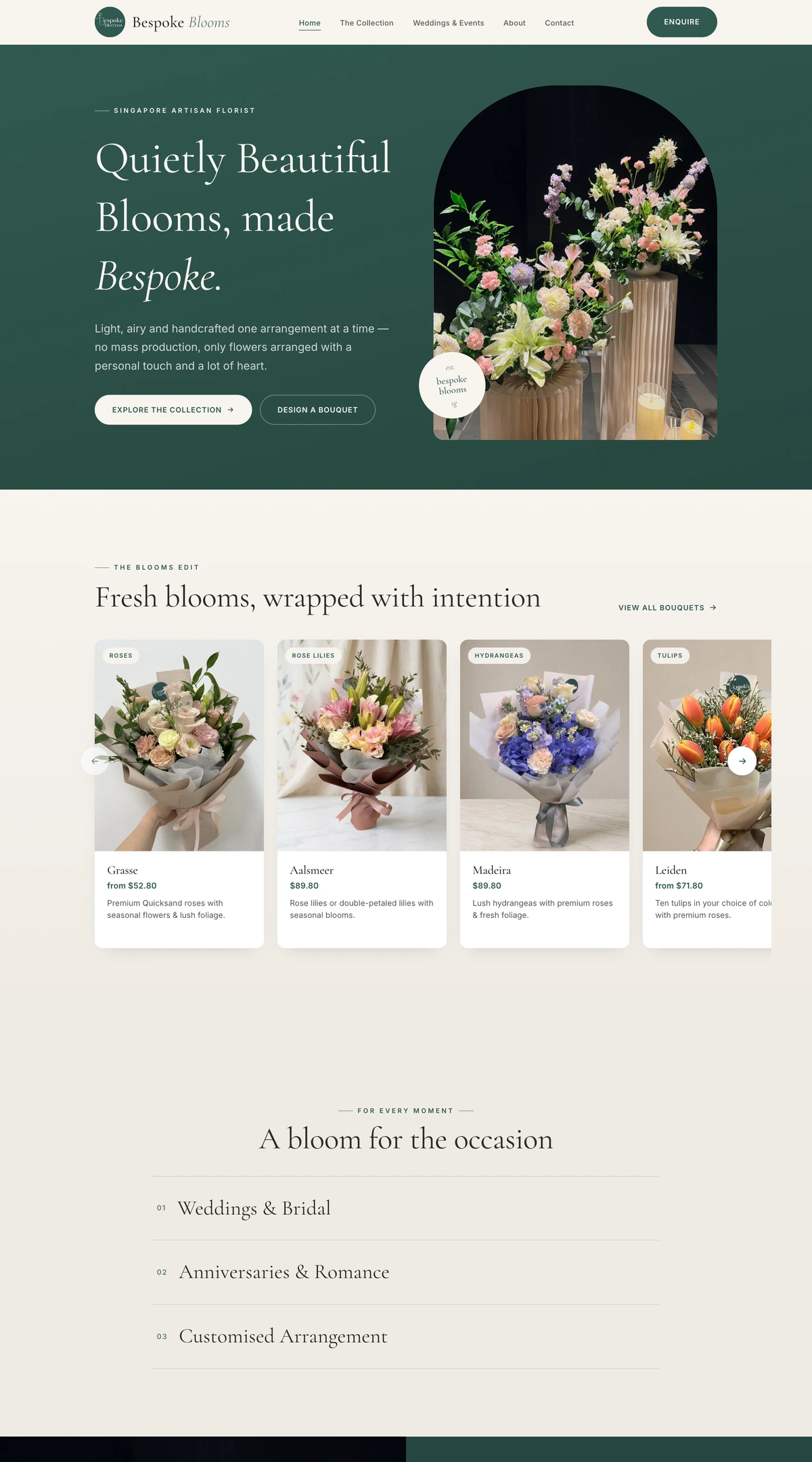 Bespoke Blooms — An introduction in bloom