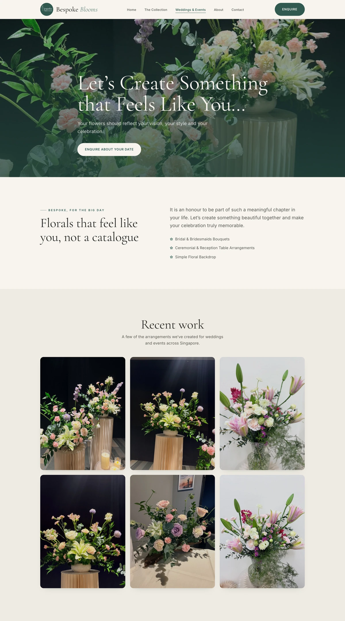 Bespoke Blooms — Flowers for a meaningful day
