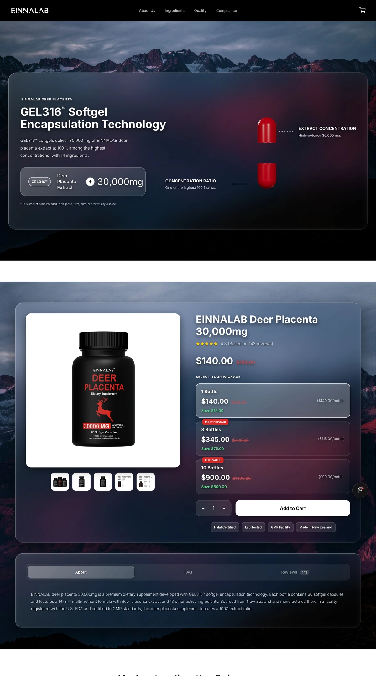 EINNALAB — From product story to supporting information