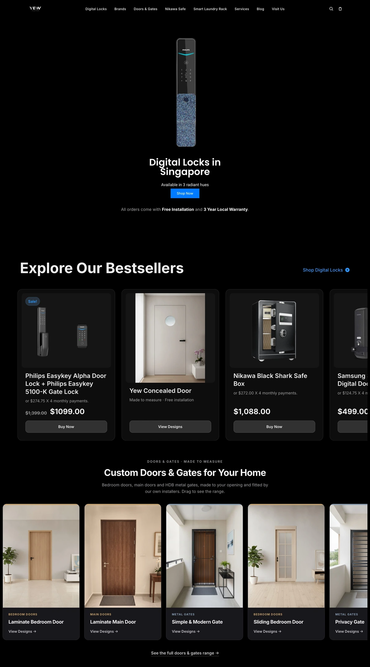 Yew Digital Lock — A complete view of a connected home