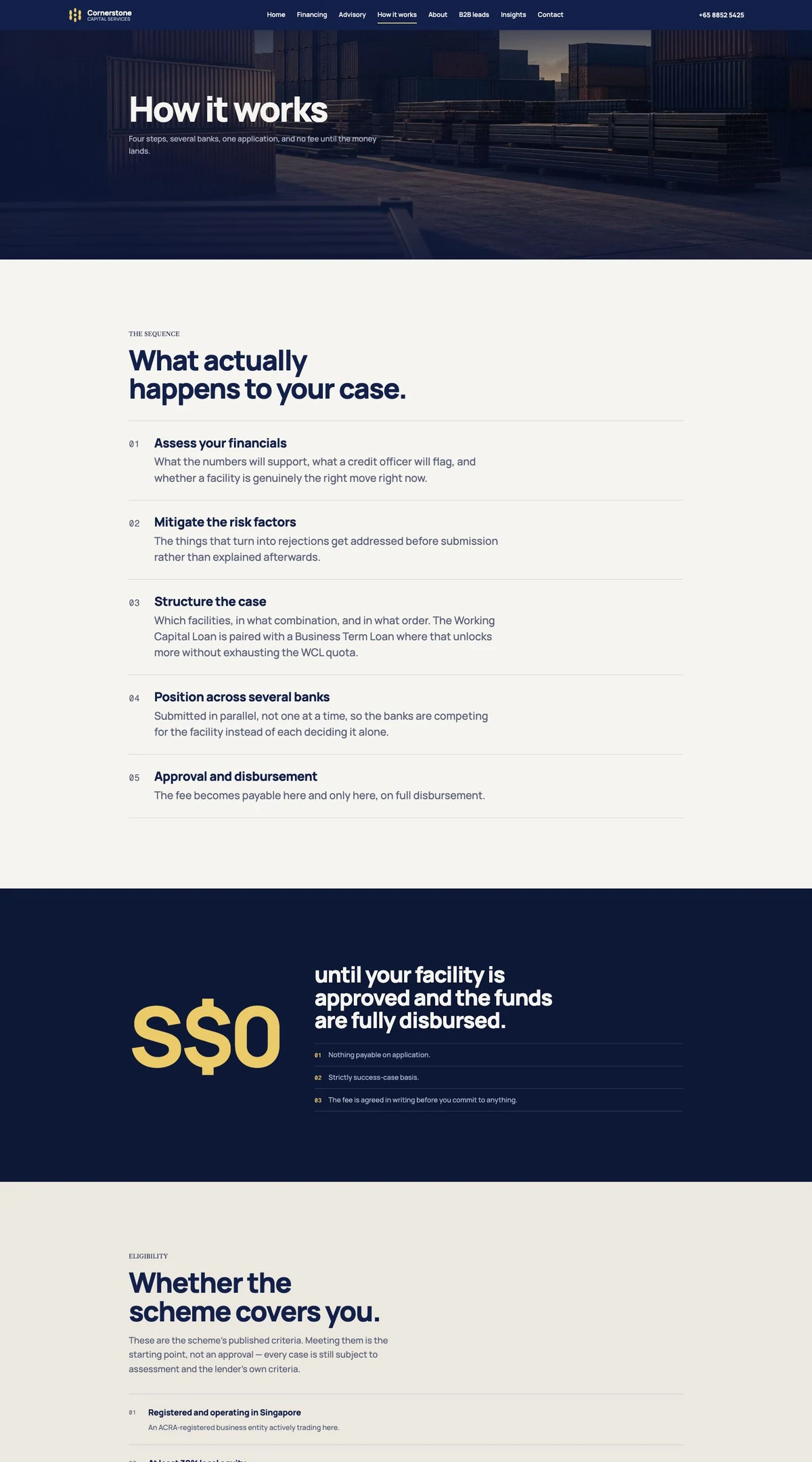 Cornerstone Capital Services — The next step, made clear