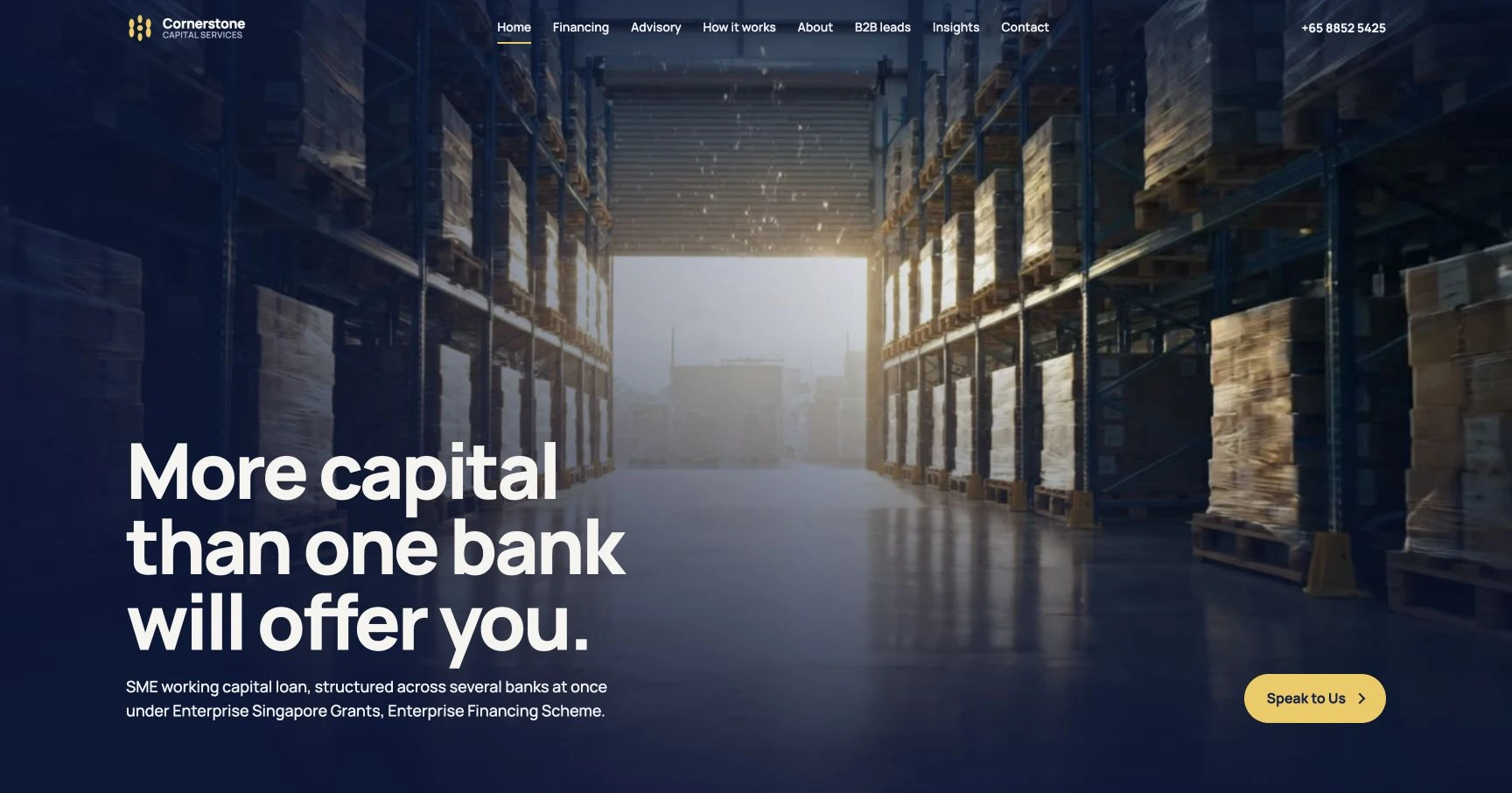 Cornerstone Capital Services website preview